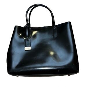 Gianni Notaro black leather satchel